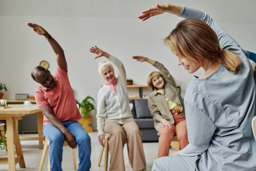 cours de gym douce en ehpad